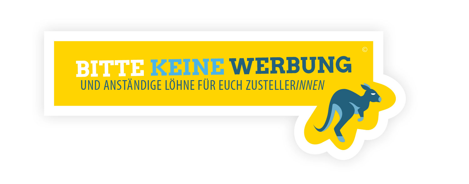 Free Stickers, Kanguru, yellow
